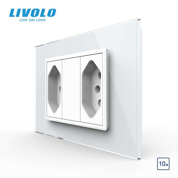 livolo brazilian/italian standard 2gangs 3 pins 10a socket, glass panel without plug, c9c2cbr1-11/12,no
livolo brazilian/italian standard 2gangs 3 pins 10a socket, glass panel without plug, c9c2cbr1-11/12,no
