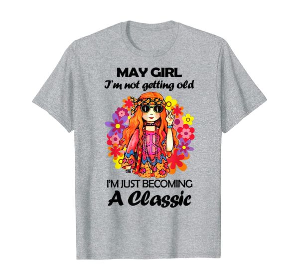 may girl i'm not getting old womens hippie t-shirt, White;black
may girl i'm not getting old womens hippie t-shirt, White;black