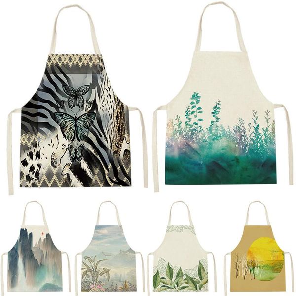 aprons butterfly pattern plant landscape printing apron linen sleeveless children's home men and women cleaning tools
aprons butterfly pattern plant landscape printing apron linen sleeveless children's home men and women cleaning tools