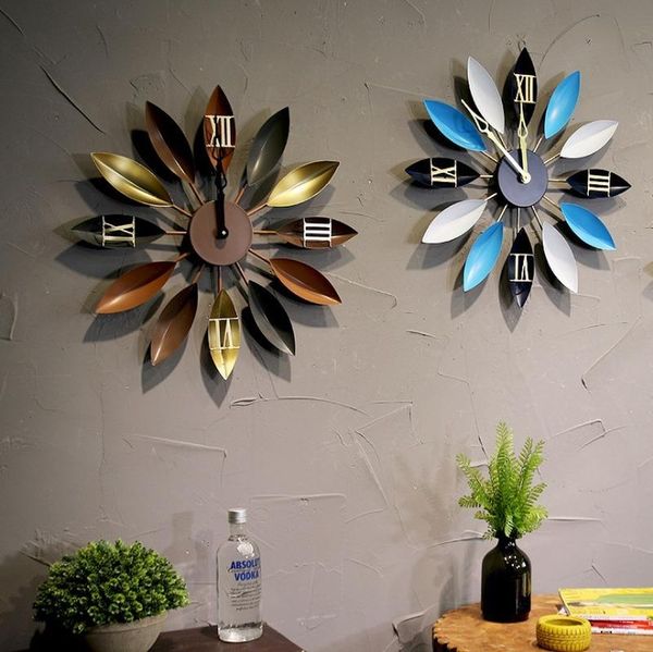 wall clocks retro creative clock art simple modern metal nordic design leaf american mechanism duvar saati home decor bw50wc
wall clocks retro creative clock art simple modern metal nordic design leaf american mechanism duvar saati home decor bw50wc