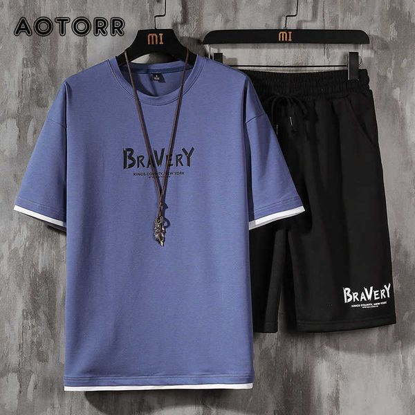fashion mens sets short sleeve t-shirt + shorts 2 pieces suit male summer sportswear casual sweatsuit track shorts men clothing 210714, Gray
fashion mens sets short sleeve t-shirt + shorts 2 pieces suit male summer sportswear casual sweatsuit track shorts men clothing 210714, Gray