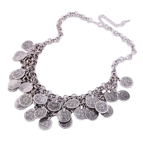 chains bohemian chunky choker necklace women coin tassels statement necklaces turkish gypsy ethnic tribal belly dance, Silver
chains bohemian chunky choker necklace women coin tassels statement necklaces turkish gypsy ethnic tribal belly dance, Silver