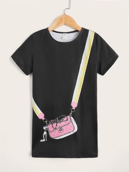 toddler girls bag print tee dress she01, Red;yellow
toddler girls bag print tee dress she01, Red;yellow