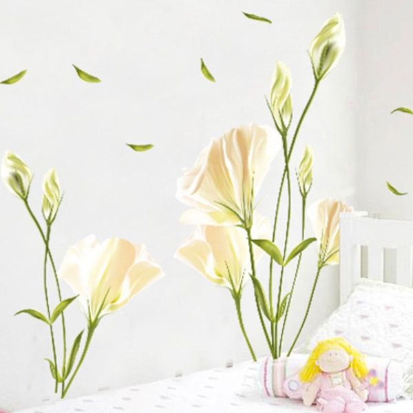 wall stickers 60x90cm living room tv background diy romantic pvc white lily waterproof home decoration removable gift sticker
wall stickers 60x90cm living room tv background diy romantic pvc white lily waterproof home decoration removable gift sticker