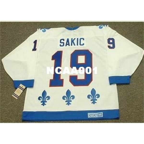 001 #19 joe sakic quebec nordiques 1992 ccm vintage retro away home hockey jersey or custom any name or number retro jersey, Black
001 #19 joe sakic quebec nordiques 1992 ccm vintage retro away home hockey jersey or custom any name or number retro jersey, Black