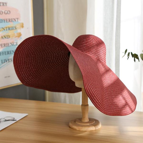 wide brim hats wide-brim women's sun hat leisure candy color dome holiday foldable sunshade beach uv protection accessory, Blue;gray
wide brim hats wide-brim women's sun hat leisure candy color dome holiday foldable sunshade beach uv protection accessory, Blue;gray