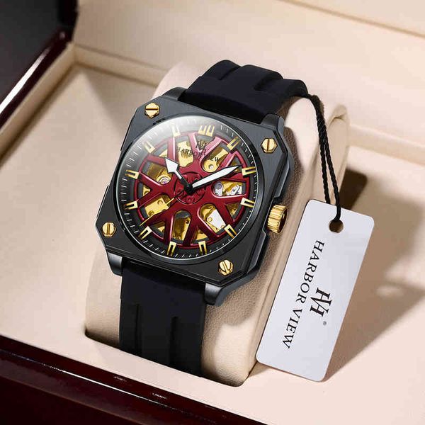mechanical mark square hollow automatic watches men luxury large dial bright-coloured clock rubber strap men's new, Slivery;brown
mechanical mark square hollow automatic watches men luxury large dial bright-coloured clock rubber strap men's new, Slivery;brown