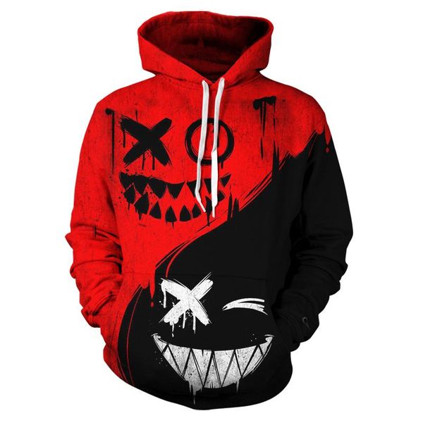 men's hoodies & sweatshirts hoodie 2021 3d printed funny face sweatshirt street hip hop and women's korean youth clothing, Black
men's hoodies & sweatshirts hoodie 2021 3d printed funny face sweatshirt street hip hop and women's korean youth clothing, Black