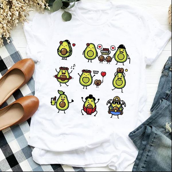 women lady cartoon avocado family love short sleeve ladies t tee womens shirt clothes tshirt female graphic t shirt, White
women lady cartoon avocado family love short sleeve ladies t tee womens shirt clothes tshirt female graphic t shirt, White
