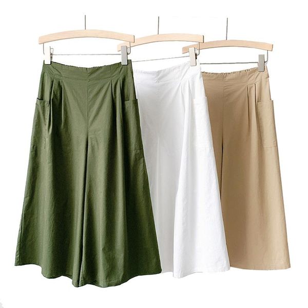 women's pants & capris cropped culottes wide-leg thin 2021 summer loose casual a-line high-waist trousers capri, Black;white
women's pants & capris cropped culottes wide-leg thin 2021 summer loose casual a-line high-waist trousers capri, Black;white