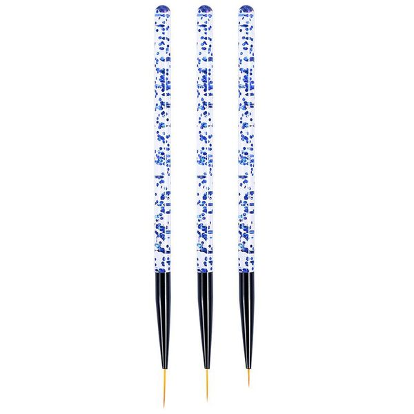 nail brushes 3pcs/set art line painting pen slim 3d tips acrylic uv gel drawing colorful grid design manicure tools, Yellow
nail brushes 3pcs/set art line painting pen slim 3d tips acrylic uv gel drawing colorful grid design manicure tools, Yellow