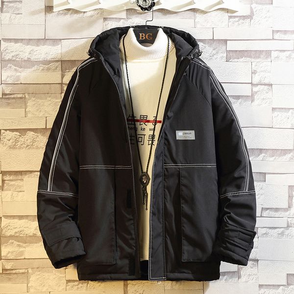 2021 new winter jacket for fashion warm male parkas with hat men's cotton coat oversize men clothing polyester a7hl, Black
2021 new winter jacket for fashion warm male parkas with hat men's cotton coat oversize men clothing polyester a7hl, Black