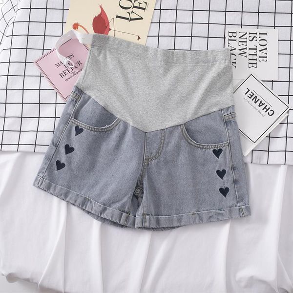 maternity bottoms 2021 summer love patterns embroidery pregnant women loose wide-legged cowboy short denim pants fashion shorts jeans, White
maternity bottoms 2021 summer love patterns embroidery pregnant women loose wide-legged cowboy short denim pants fashion shorts jeans, White
