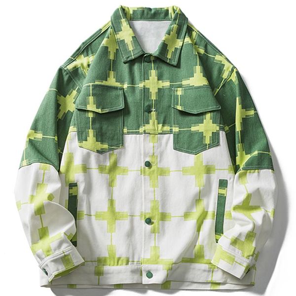 men's jackets lacible men cargo denim jacket hip hop streetwear color block patchwork graphic 2021 autumn casual harajuku coat, Black;brown
men's jackets lacible men cargo denim jacket hip hop streetwear color block patchwork graphic 2021 autumn casual harajuku coat, Black;brown