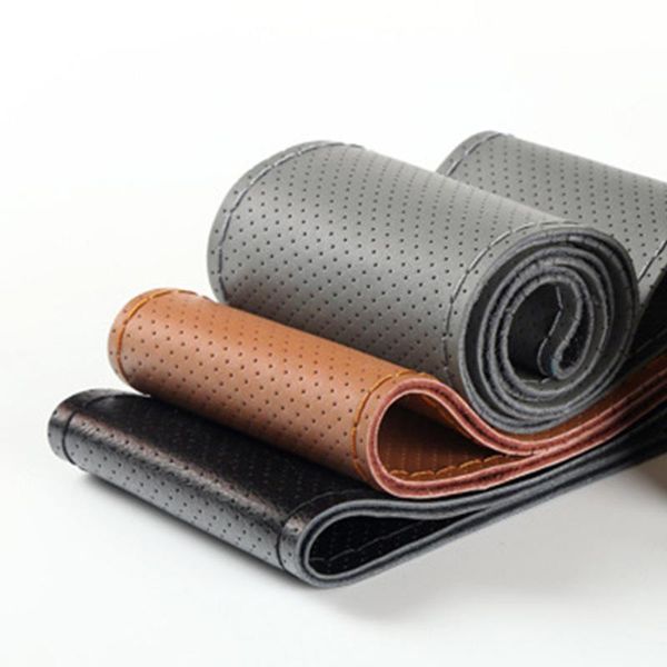 steering wheel covers tioodre car cover black universal pu leather diy with needles and thread 
steering wheel covers tioodre car cover black universal pu leather diy with needles and thread