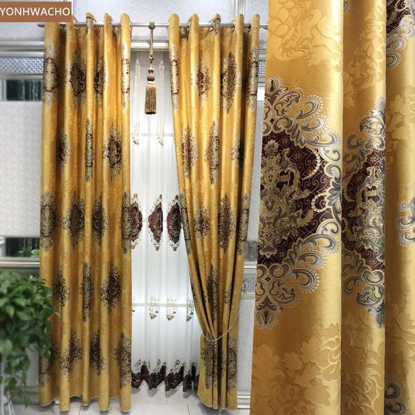 curtain & drapes custom high-class european living room luxury golden villa velvet thick cloth blackout tulle panel c530
curtain & drapes custom high-class european living room luxury golden villa velvet thick cloth blackout tulle panel c530