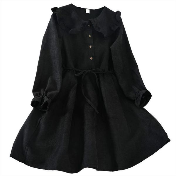 c2595 girly style spring womens dresses autumn fashion sweet casual pure color doll neck dress wholesale, Black;gray
c2595 girly style spring womens dresses autumn fashion sweet casual pure color doll neck dress wholesale, Black;gray