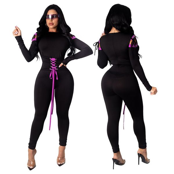 2021 new solid color bandage long sleeve high waist round neck women jumpsuit office lady fashion slim rompers 5rno, Gray
2021 new solid color bandage long sleeve high waist round neck women jumpsuit office lady fashion slim rompers 5rno, Gray