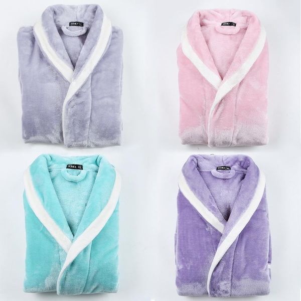 men women winter extra long flannel fur warm bathrobe luxury thick fleece bath robe mens soft thermal dressing gown male robes, Black;brown
men women winter extra long flannel fur warm bathrobe luxury thick fleece bath robe mens soft thermal dressing gown male robes, Black;brown