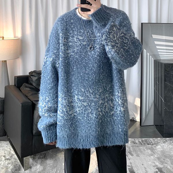 2021 new winter sweater men's warm fashion retro casual knitted pullover men wild loose korean knitting sweaters mens clothes -2xl 78t, White;black
2021 new winter sweater men's warm fashion retro casual knitted pullover men wild loose korean knitting sweaters mens clothes -2xl 78t, White;black