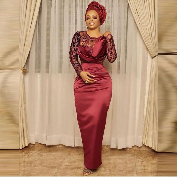 party dresses elegant long evening satin sleeves see thru appliques beaded mermaid aso ebi style prom gowns, White;black
party dresses elegant long evening satin sleeves see thru appliques beaded mermaid aso ebi style prom gowns, White;black