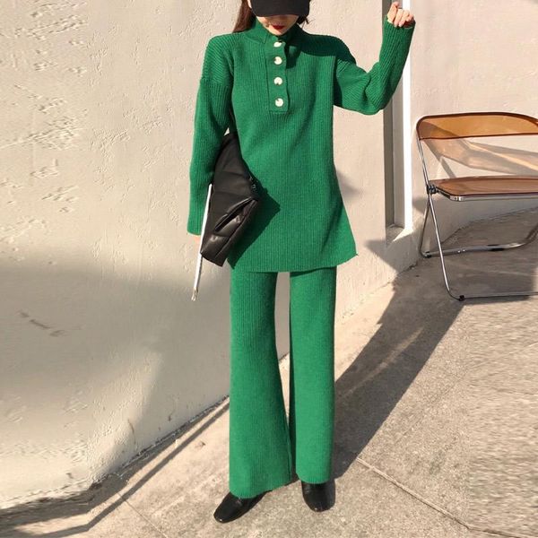 women's two piece pants knitted wide leg 2 set fashion casual turtleneck sweater button and loose trousers ladies suit 2021 outfits, White
women's two piece pants knitted wide leg 2 set fashion casual turtleneck sweater button and loose trousers ladies suit 2021 outfits, White