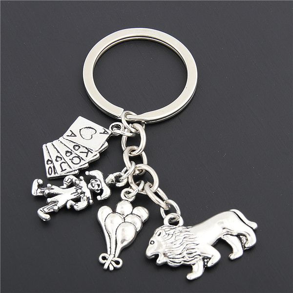 Clown Charms With Lion Poker Game Key Chains Accessory For Joker Jester Keyring E1663
Clown Charms With Lion Poker Game Key Chains Accessory For Joker Jester Keyring E1663