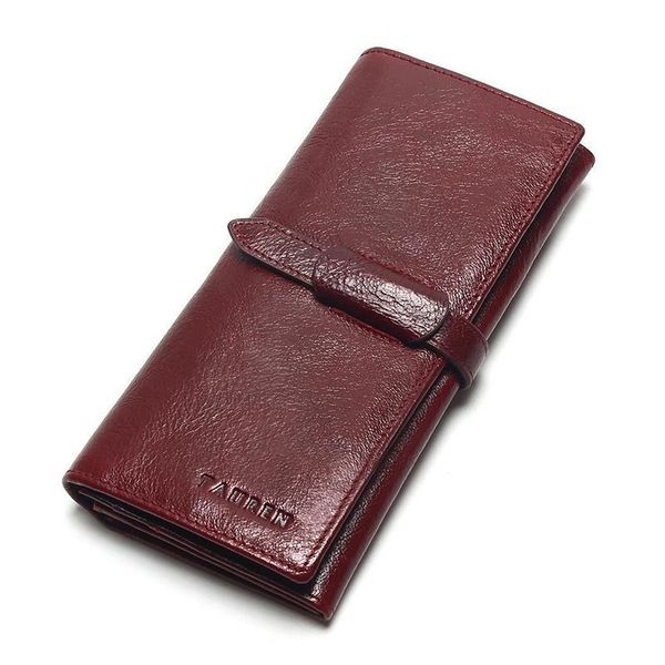 wallets wallet women leather genuine vintage clutch female phone bag card holder long coin purse slim rfid, Red;black 
wallets wallet women leather genuine vintage clutch female phone bag card holder long coin purse slim rfid, Red;black
