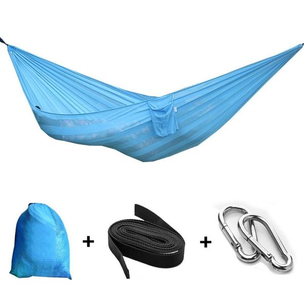outdoor portable camping hammock bearing capacity breathable super soft ice silk small mesh nylon fabric hammock indoor yard d40 
outdoor portable camping hammock bearing capacity breathable super soft ice silk small mesh nylon fabric hammock indoor yard d40