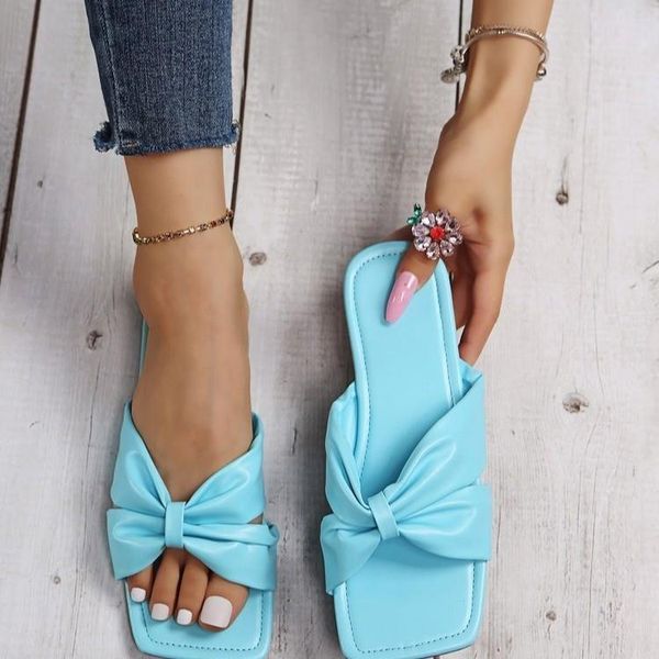 slippers summer square toe bowknot women's casual plus size flat slip on sandals outdoor beach shoes women 2021, Black
slippers summer square toe bowknot women's casual plus size flat slip on sandals outdoor beach shoes women 2021, Black