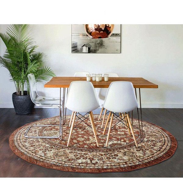 carpets vintage persian round rug for living room american carpet bedroom chair floor mat european parlor home decor
carpets vintage persian round rug for living room american carpet bedroom chair floor mat european parlor home decor