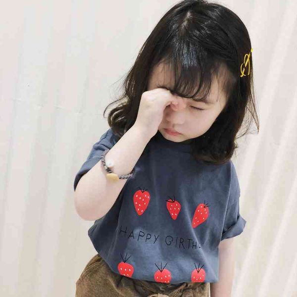 cotton girls baby t shirt strawberry print fresh childrens clothing cute summer short sleeved p4146, Blue
cotton girls baby t shirt strawberry print fresh childrens clothing cute summer short sleeved p4146, Blue