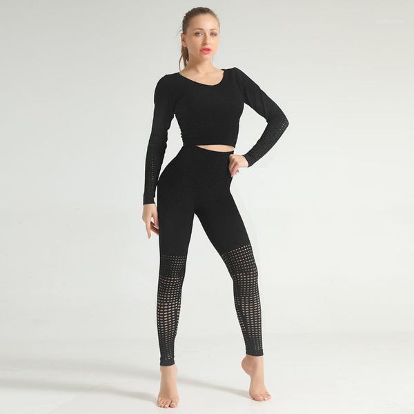 yoga outfit 2 pieces seamless clothing dip dye women's long sleeve hollow suit fitness shirt booty pants high waist tight set
yoga outfit 2 pieces seamless clothing dip dye women's long sleeve hollow suit fitness shirt booty pants high waist tight set