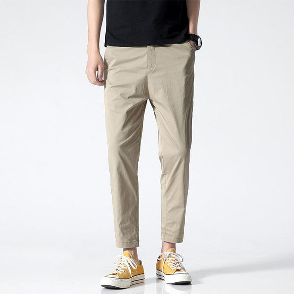 men's pants men trousers 2021 summer casual solid color thin straight ankle length korea style loose elastic waist harem, Black
men's pants men trousers 2021 summer casual solid color thin straight ankle length korea style loose elastic waist harem, Black