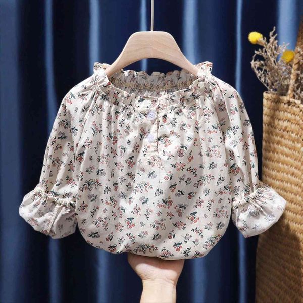 kids girls blouse autumn spring clothes flower turndown collar baby shirts long sleeve 1 6y blusas mujer de moda, Blue 
kids girls blouse autumn spring clothes flower turndown collar baby shirts long sleeve 1 6y blusas mujer de moda, Blue