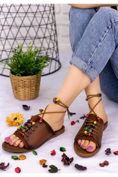 slippers women tan beaded string gusset, Black
slippers women tan beaded string gusset, Black