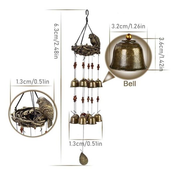 decorative objects & figurines bird's nest wind chimes, bird bell chimes with 12 ornaments in the garden ba 2021 high-quality -selling
decorative objects & figurines bird's nest wind chimes, bird bell chimes with 12 ornaments in the garden ba 2021 high-quality -selling