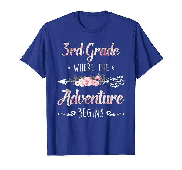 3rd grade where the adventure begins teacher tshirt, White;black
3rd grade where the adventure begins teacher tshirt, White;black