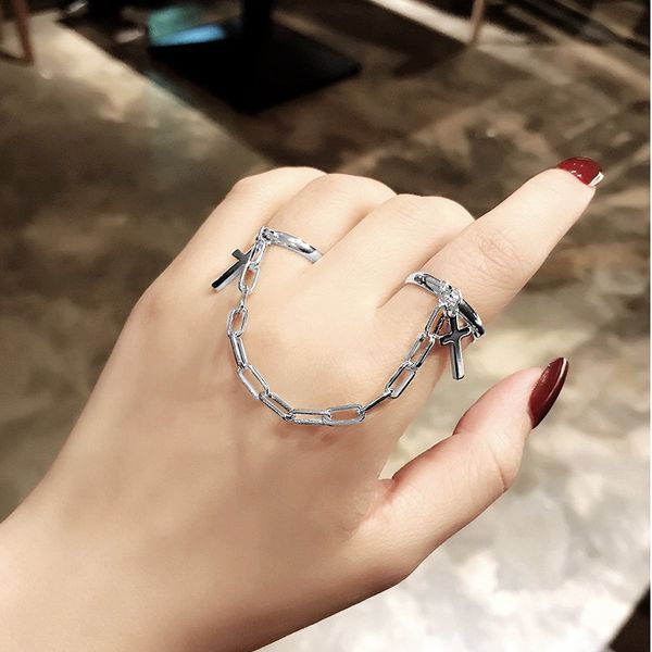 2021 vintage cross chain adjustable joint hip hop punk finger rings for women men girl dating party jewelry gift, Silver
2021 vintage cross chain adjustable joint hip hop punk finger rings for women men girl dating party jewelry gift, Silver