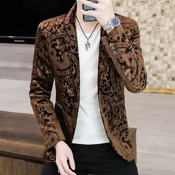 men's suits & blazers spring and autumn gold velvet jacket 2021 suit youth trend handsome korean style slim, White;black
men's suits & blazers spring and autumn gold velvet jacket 2021 suit youth trend handsome korean style slim, White;black