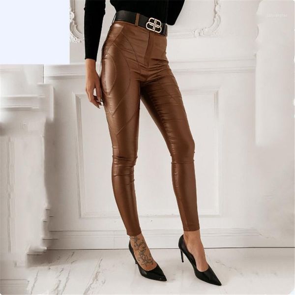 women's pants & capris women's skinny leather solid casual trousers high waist tight wild office lady elastic, Black;white
women's pants & capris women's skinny leather solid casual trousers high waist tight wild office lady elastic, Black;white