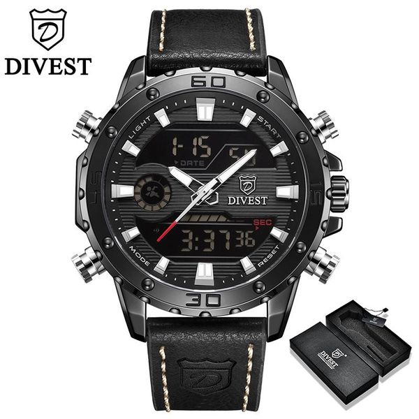 wristwatches divest men watch fashion casual sport waterproof quartz date clock male leather wrist relogio masculino, Slivery;brown
wristwatches divest men watch fashion casual sport waterproof quartz date clock male leather wrist relogio masculino, Slivery;brown