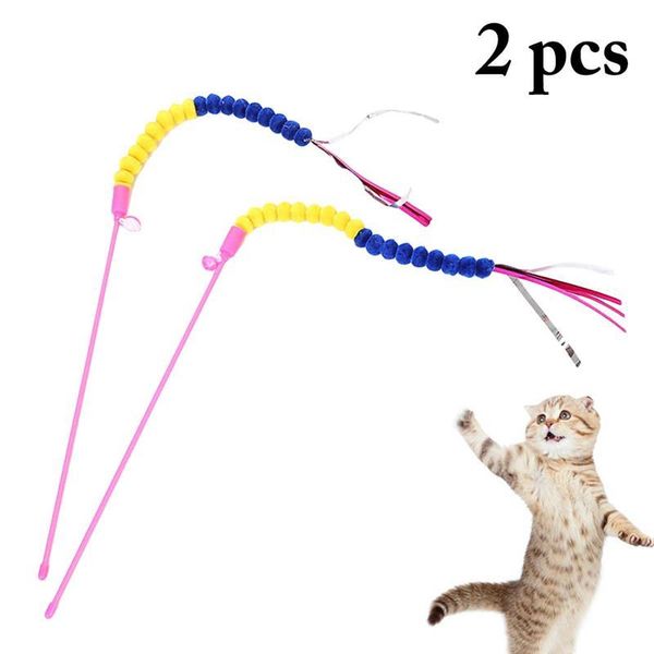 cat toys 2pcs teaser wand creative funny toy stick kitten interactive pet training for
cat toys 2pcs teaser wand creative funny toy stick kitten interactive pet training for