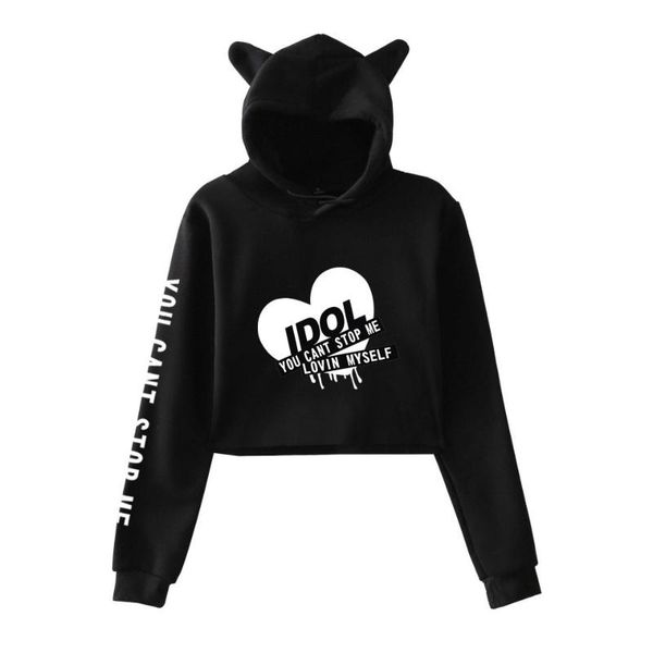 women's hoodies & sweatshirts fashion kpop bangtan hoodie sweatshirt idol you can't sme love myself boys hooded car ears cropped, Black
women's hoodies & sweatshirts fashion kpop bangtan hoodie sweatshirt idol you can't sme love myself boys hooded car ears cropped, Black