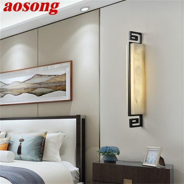 aosong copper indoor sconce lights modern luxury dolomite led wall lamp design balcony for home corridor
aosong copper indoor sconce lights modern luxury dolomite led wall lamp design balcony for home corridor