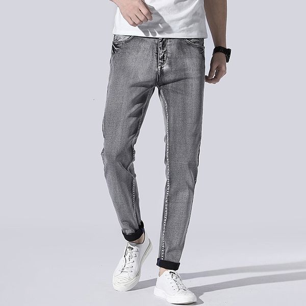 men's jeans vintage fashion designer slim fit retro gray elastic cotton casual korean style big size stretch denim pants zdz4, Blue
men's jeans vintage fashion designer slim fit retro gray elastic cotton casual korean style big size stretch denim pants zdz4, Blue