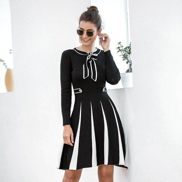 casual dresses ichoix a-line knitted winter dress black sweater lace up elegant party night short slim waist women, Black;gray
casual dresses ichoix a-line knitted winter dress black sweater lace up elegant party night short slim waist women, Black;gray