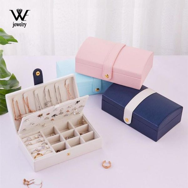 we new arched portable pu fresh&simple jewelry box double-layers small earring ring multifunction leather jewelry packaging box, Pink;blue
we new arched portable pu fresh&simple jewelry box double-layers small earring ring multifunction leather jewelry packaging box, Pink;blue