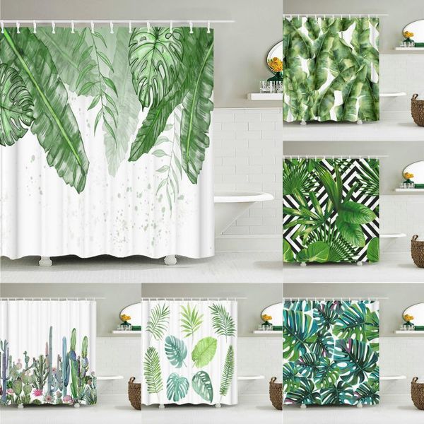 shower curtains tropical green plant leaf palm cactus bathroom curtain frabic waterproof polyester screen with hooks
shower curtains tropical green plant leaf palm cactus bathroom curtain frabic waterproof polyester screen with hooks