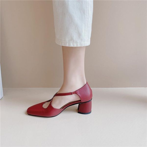 dress shoes 6cm med heels sandals for women buckle summer causal sandalias de verano para mujer, Black
dress shoes 6cm med heels sandals for women buckle summer causal sandalias de verano para mujer, Black